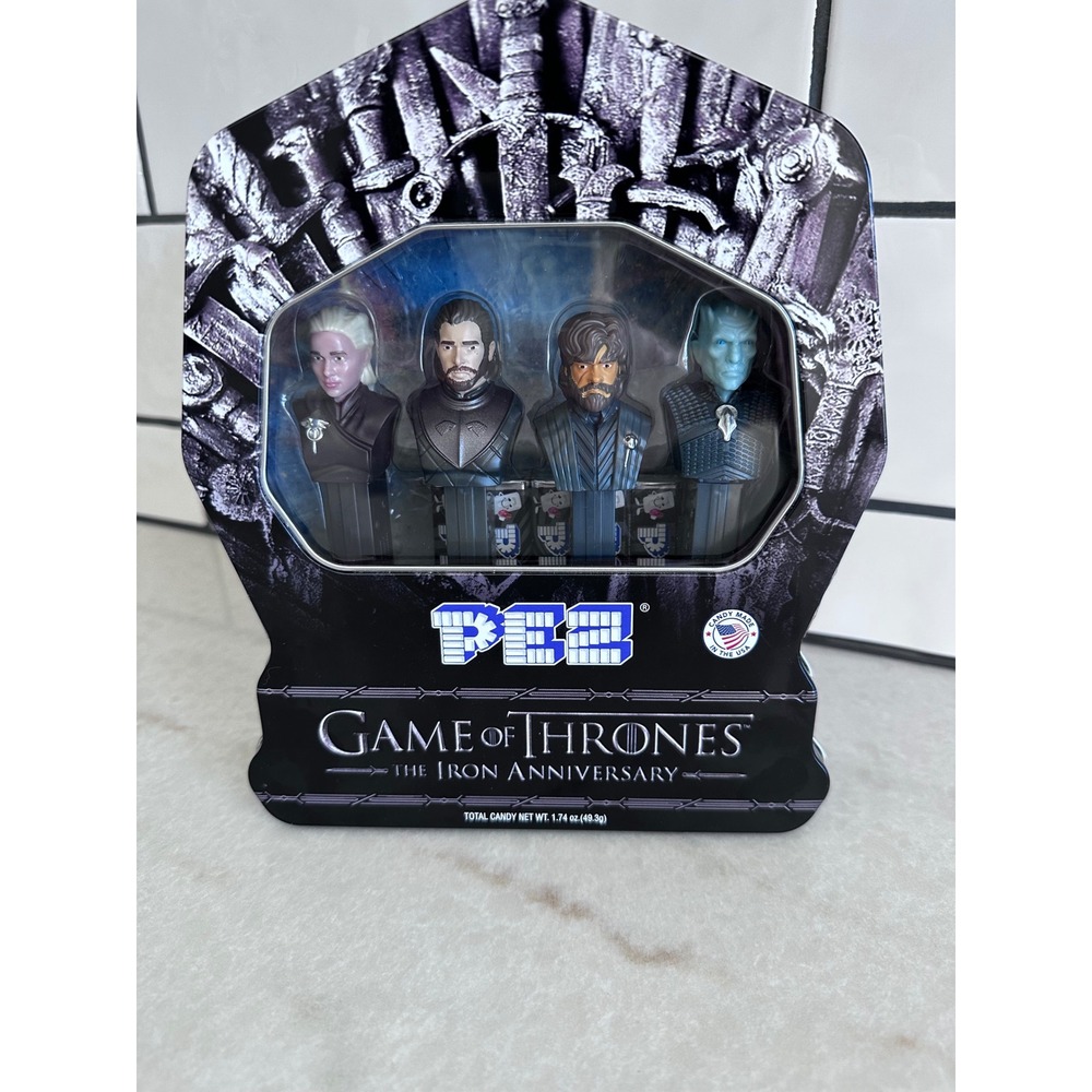 Game of Thrones PEZ Gift Set Iron Anniversary Collector Tin 4 Dispensers Candy